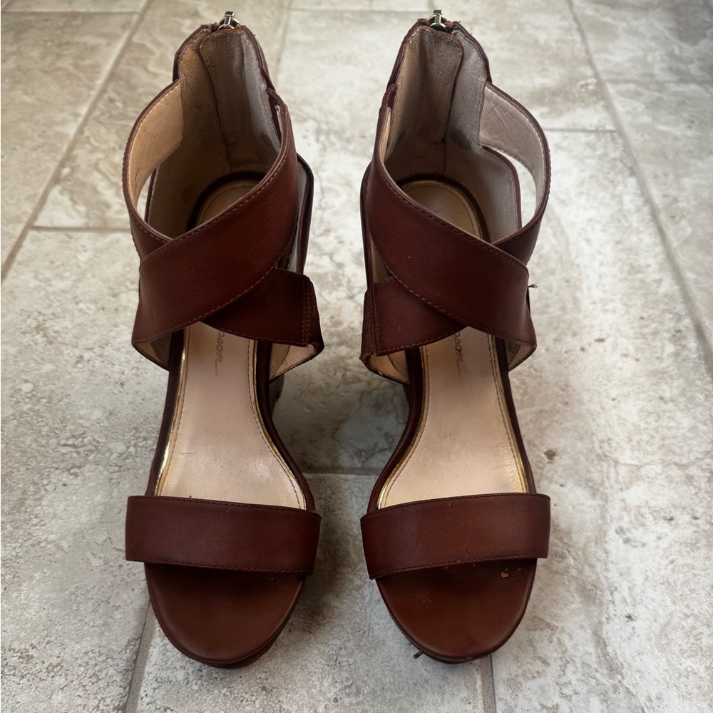 Jessica Simpson Jamilee Cross Strap Wedge Heels